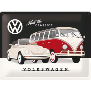 Nostalgic Art Plechová ceduľa: Volkswagen (Meet the Classic) - 30x40 cm