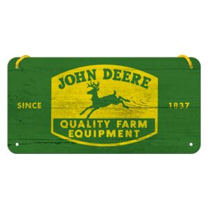 Nostalgic Art Závesná ceduľa: John Deere (Quality Farm Equipment) - 10x20 cm