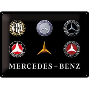 Nostalgic Art Plechová ceduľa: Mercedes-Benz (loga) - 30x40 cm