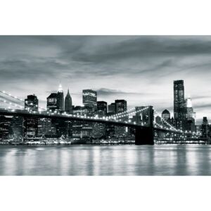 Donga Fototapeta vliesová: Brooklyn Bridge (čiernobiely) - 254x368 cm