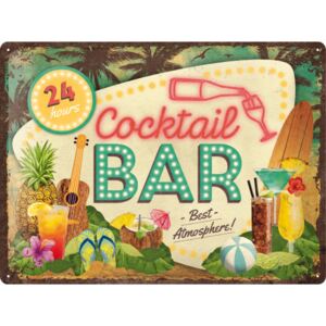 Nostalgic Art Plechová ceduľa: 24h Cocktail Bar - 40x30 cm