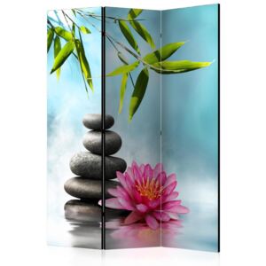 Paraván - Water Lily and Zen Stones 135x172cm