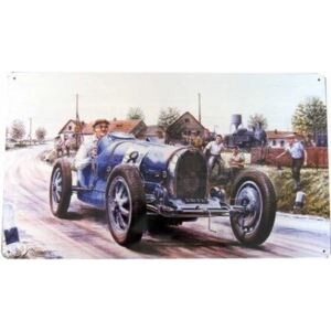 GLIX Bugatti No.2- plechová cedule