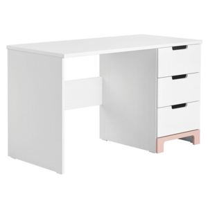 Pracovný stolík da Mini MN11, Farby:: biely / biely + ružová