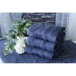 XPOSE ® Bambusový ručník CATANIA - šedomodrá 50x90 cm