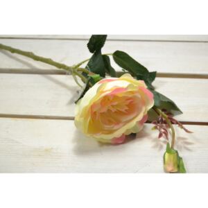 Umelé ruže - žlto-ružové (v. 44 cm) 032 veľkosť