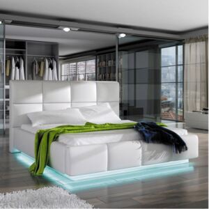 Manželská posteľ ASTI, 160 x 200 cm (akcia) (Komplet moderná manželská posteľ s úložným priestorom a roštom)