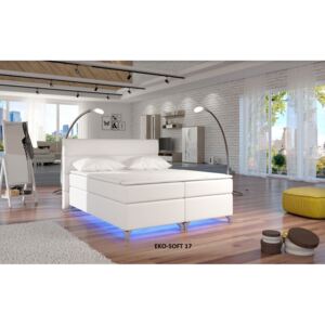 Manželská posteľ ALEX (180/200cm) veľký výber čalúnenia (Moderná vysoká manželská posteľ BOXSPRING s úložným priestorom s veľkým výberom farieb)