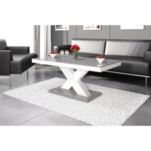 Konferenčný stolík XENON MINI, sivo/biely (Luxusný konferenčný stôl s veľkou paletou výberu farebného prevedenia)