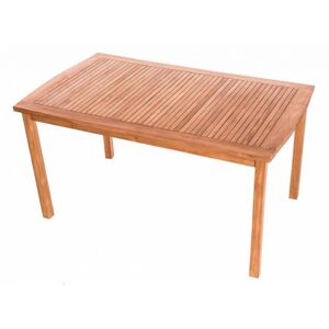 Záhradný pevný stôl obdĺžnik HARMONY 150x90 cm (teak)