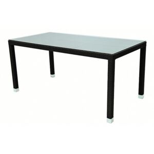 Záhradný ratanový stôl NAPOLI 160x80 cm (hneda)
