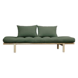 KARUP DESIGN Pohovka Pace Daybed – Clear lacquered/Olive Green
