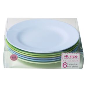 Melamínové tanieriky Blue/Green - set 6 kusov