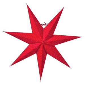Závesná svietiaca hviezda Aino Red 60 cm