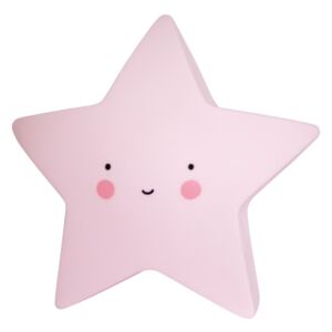 Nočná LED lampička Pink star (kód BDAY10 na -20 %)