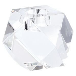 Nízky sklenený svietnik Crystal