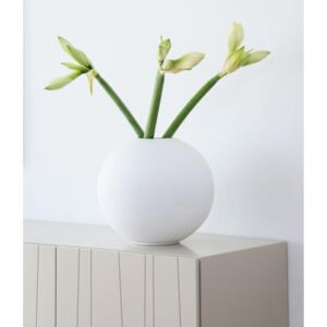 Guľatá váza Ball White 30 cm