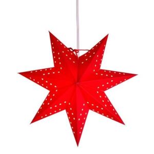 Závesná svietiaca hviezda Bobo Red 34 cm
