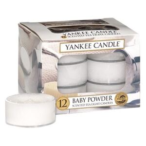 Čajové sviečky Yankee Candle 12ks - Baby Powder