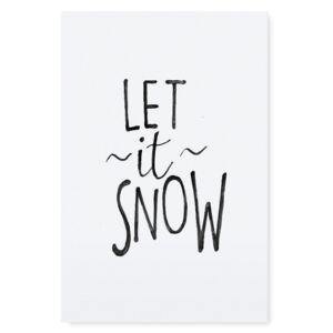 Plagát Let it Snow 30x42 cm (kód BDAY10 na -20 %)