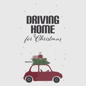 Vianočné papierové obrúsky Driving Home
