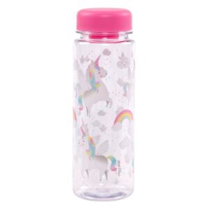 Plastová fľaša na vodu Rainbow Unicorn 550 ml