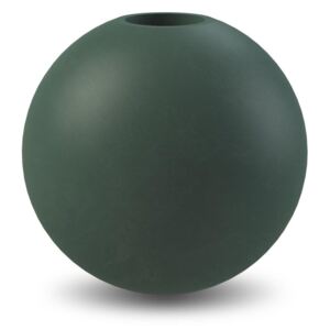 Drevený svietnik Ball Dark Green 8cm