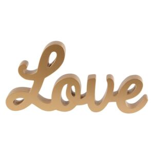 Dekoratívny zlatý nápis Love (kód BDAY10 na -20 %)