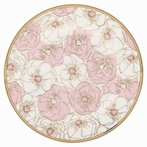 Dezertný tanier Flori pale pink