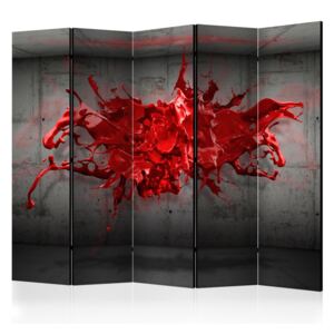 Paraván - Red Ink Blot 225x172cm