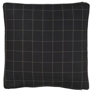 Obliečka na vankúš checkered black 45 x 45 cm