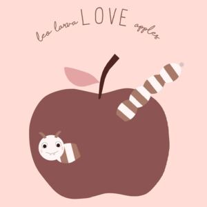 Plagát do detskej izbičky Love Apples