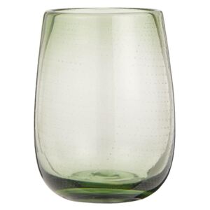 Sklenená váza Bubbles Olive 15 cm