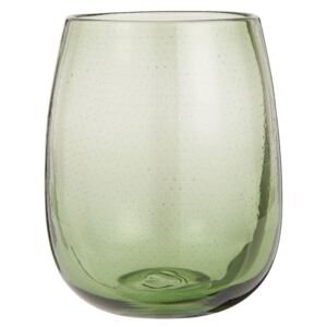 Sklenená váza Bubbles Olive 17,5 cm