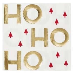 Vianočné papierové obrúsky Ho Ho Ho