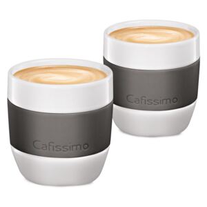 Šálky na kávu mini Edition, sivé, 2 ks