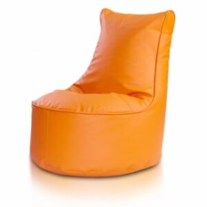 Ecopuf Sedací vak ECOPUF - SEAT L - ekokoža E4 - Oranžová