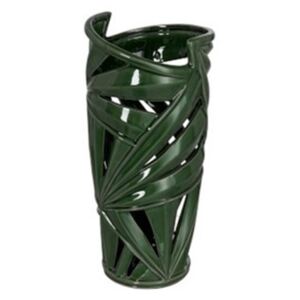 Váza zelená palmový list keramická 2ks set BOTANIC CHIC