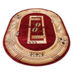 Kusový koberec eko Laio červený ovál 110x195, Velikosti 110x195cm