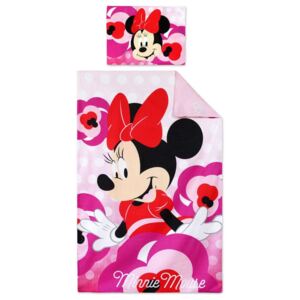SETINO dievčenské bavlnené obliečky Minnie Mouse - 90x140, 55x40