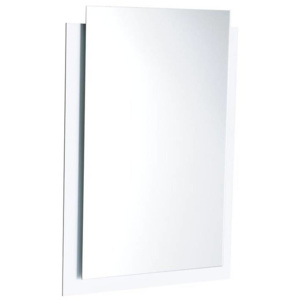 Sapho Ema - Zrkadlo s presahom s LED osvetlením 50 cmx70 cm, biela 22456