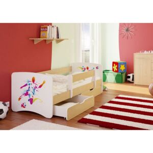 Dětská postel FOTBALISTA funny 180x90cm - bez šuplíku