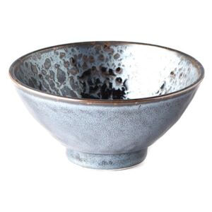 Čierno-sivá keramická miska Mij Pearl, ø 16 cm