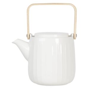 Smotanová porcelánová konvička na čaj - 0,8 L