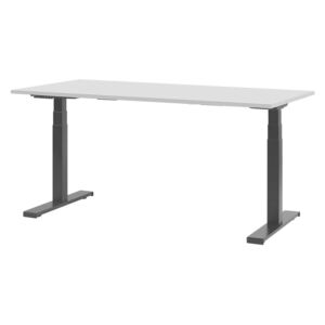 Písací stôl DESIRA II (160x72 cm) (sivá) (el. nastaviteľný). Vlastná spoľahlivá doprava až k Vám domov