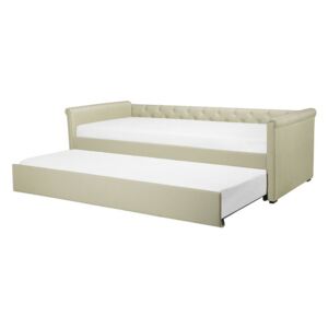 Rozkladacia posteľ 80 cm LISABON (s roštom) (béžová). Vlastná spoľahlivá doprava až k Vám domov