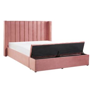 Manželská posteľ 180 cm NAIROBI (textil) (ružová) (s roštom). Vlastná spoľahlivá doprava až k Vám domov