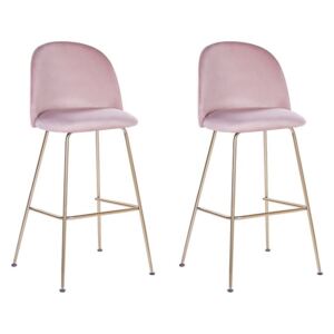 Set 2 ks. barových stoličiek ARCAL (ružová). Vlastná spoľahlivá doprava až k Vám domov