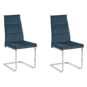 Set 2 ks. jedálenských stoličiek REDFORD (modrá). Vlastná spoľahlivá doprava až k Vám domov