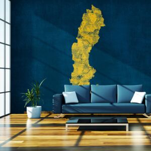 Fototapeta Bimago - mapa: Švédsko + lepidlo zadarmo 200x154 cm